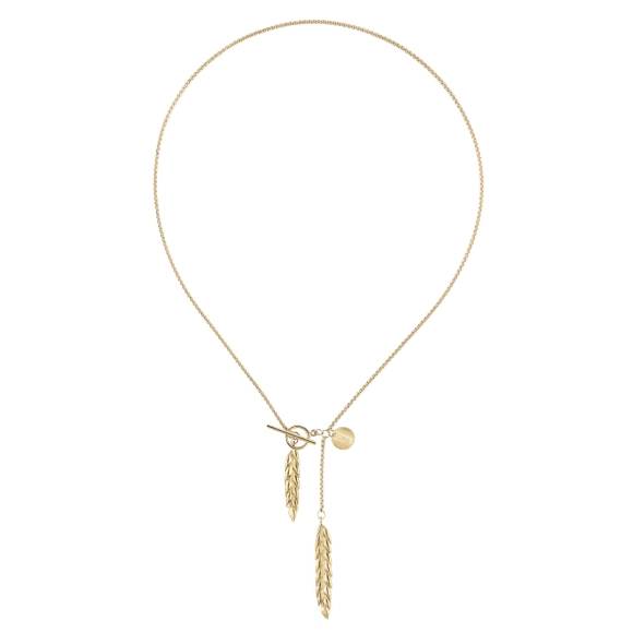 Long Necklace with Wheat Ear Pendants - Bery Collection