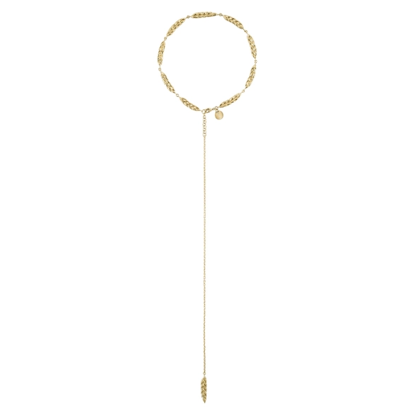 Gold-Plated Wheat Ear Necklace - Bery Collection
