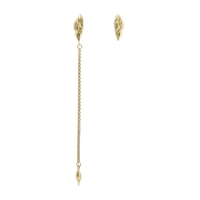 Asymmetrical Wheat Ear Earrings - Bery Collection