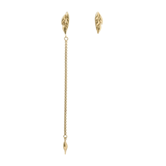 Asymmetrical Wheat Ear Earrings - Bery Collection