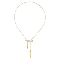 Long Wheat Ear Pendant Necklace - Bery Collection