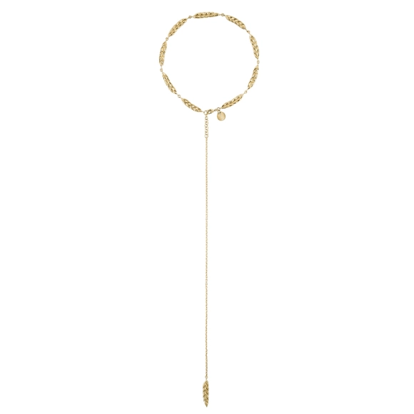 Gold-Plated Wheat Ear Necklace - Bery Collection