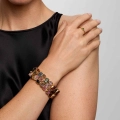 Wide bracelet made of colorful tourmalines from the Aurora collection - ORSKA jewelry