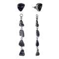 Black tourmaline earrings from the Aurora collection - ORSKA jewelry