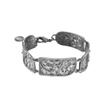 Hand-decorated graphite bracelet from the Nepal collection
