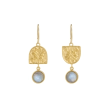 Earrings with labradorites from the Nepal collection