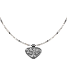 Labradorite necklace with a graphite pendant from the Nepal collection