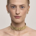 Necklace with a botanical pattern from the Nepal collection