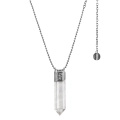 Unique necklace with a Himalayan crystal