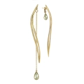 Asymmetrical earrings with amethyst - ORSKA