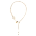 White snake necklace from the Kembali collection