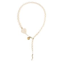White snake necklace from the Kembali collection