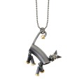 Cat necklace from the Machines collection - MHN52-2 - ORSKA jewelry