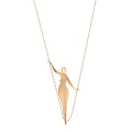 Original brass necklace with woman pendant from the Body collection  BN51-4 - ORSKA jewelry