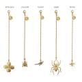 Golden pendants designed for the vegan bags from the VIVO collection by ORSKA jewelry