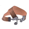 Artistic bracelet TTA148 for the whole hand in graphite finish from the Tattoo collection by ORSKA jewelry