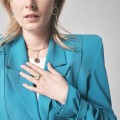 Gold or graphite necklace with a pendant with the most fashionable cherry blossom tattoo from the Tattoo collection by ORSKA jewelry