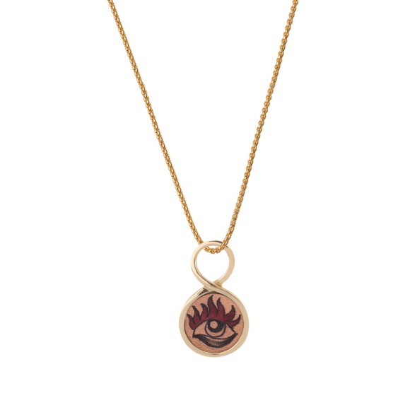 TTN48-1 Delicate necklace with a tattoo from the Tattoo collection - ORSKA jewelry