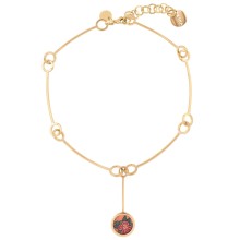 Golden or graphite necklace with tattooed cherry blossom from the Tattoo collection