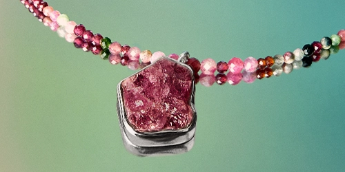 Handmade tourmaline jewelry from the Aurora collection
