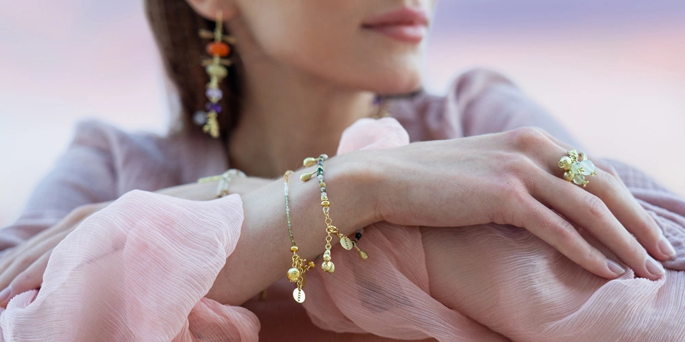 Artistic jewelry with tourmaline by ORSKA