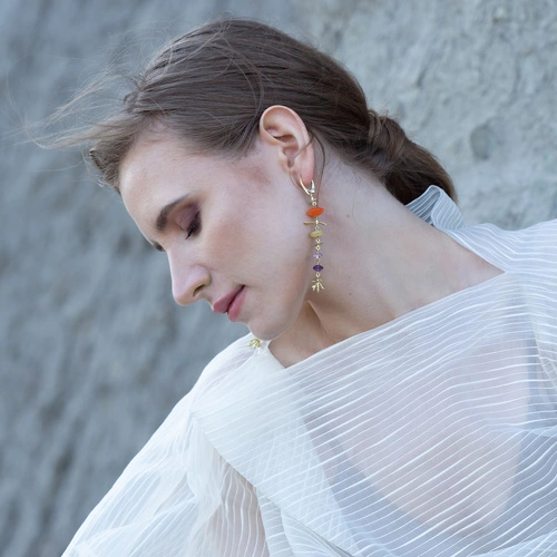 Colorful necklaces with natural stones by ORSKA