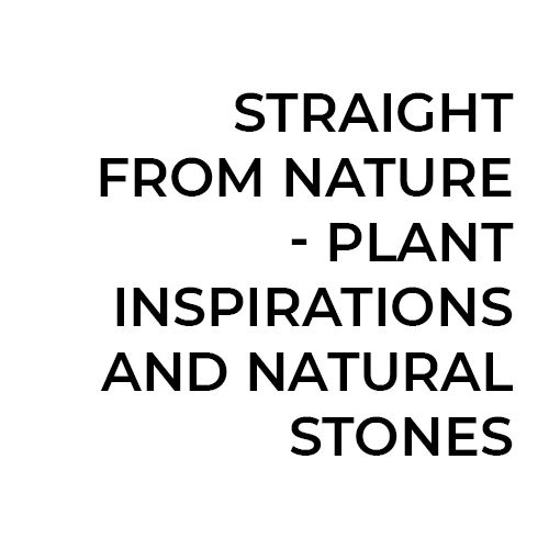 Plant inspirations and natural stones