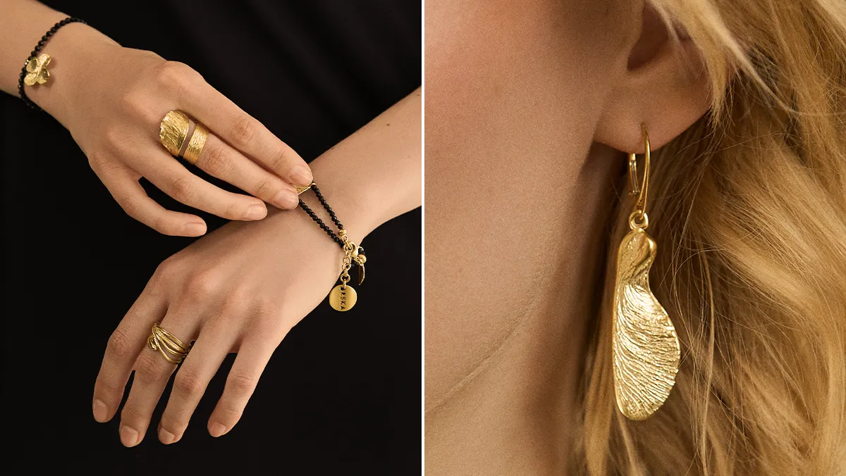 Handmade jewelry with plant motifs by ORSKA