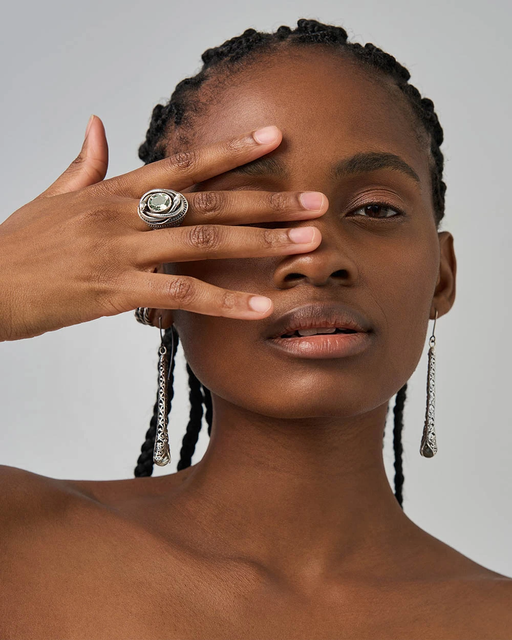 Silver ring with amethyst by ORSKA