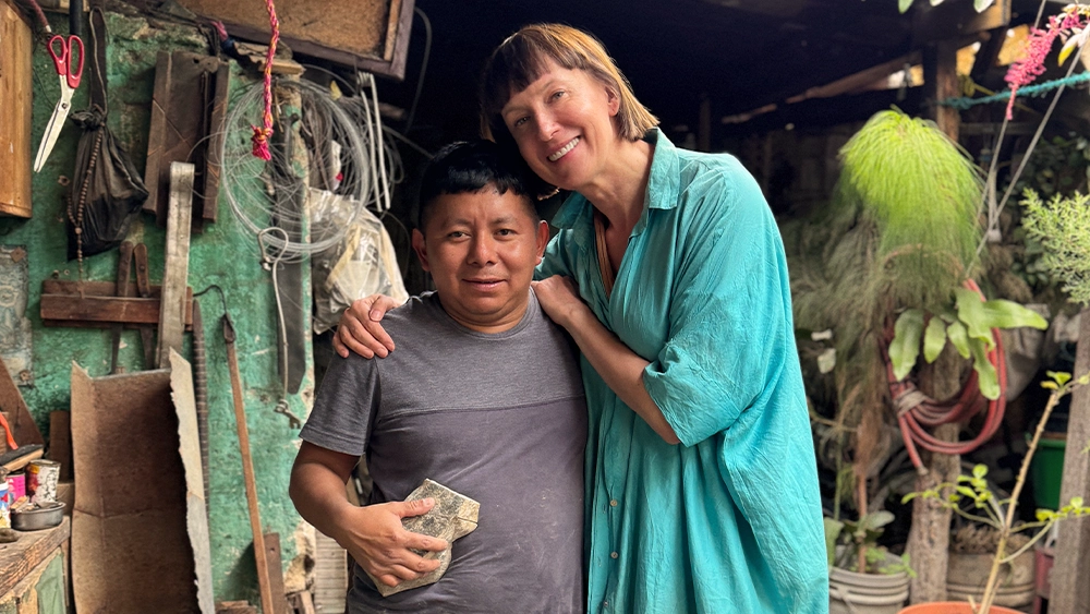 Anna Orska and Stanislavo in Guatemali