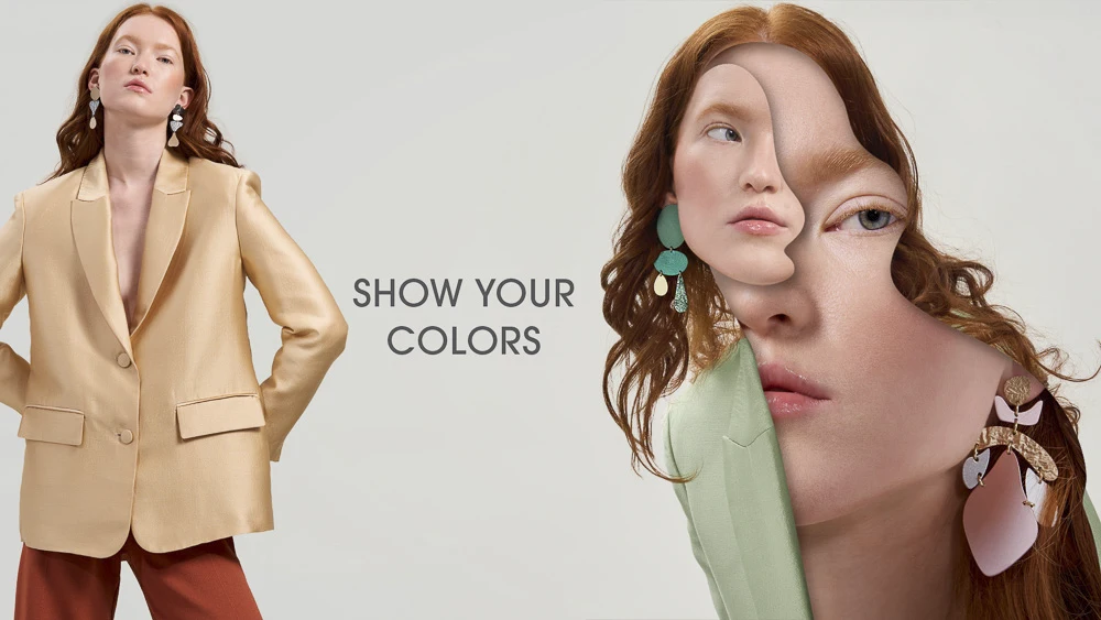 Earrings from the Tache collection - show your colors