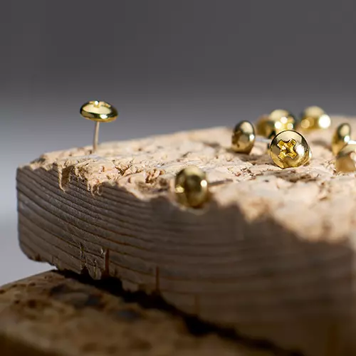 Screw-shaped stud earrings by ORSKA jewelry