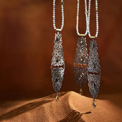 Handmade necklaces from the Morocco collection