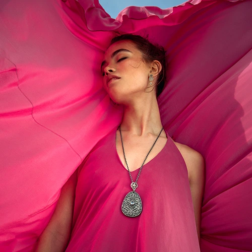 Artistic necklaces from the Morocco collection