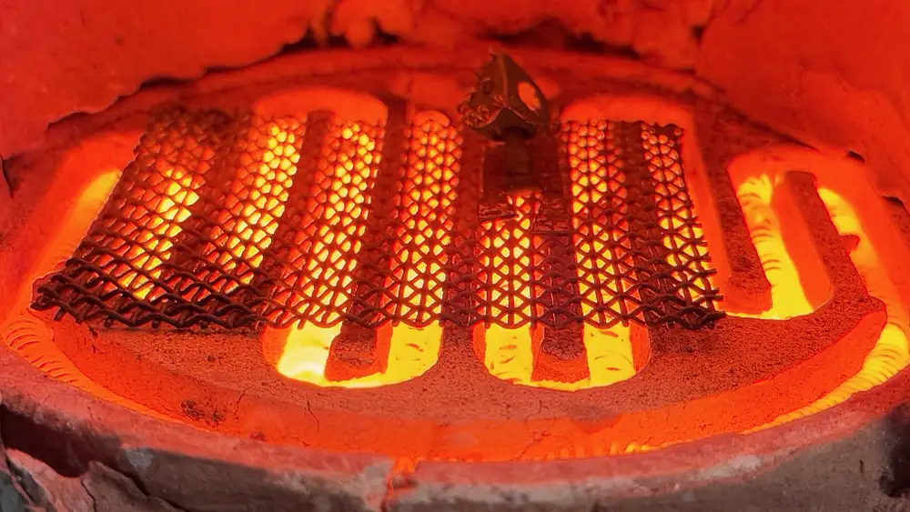 Firing silver pendants from the Minakari collection