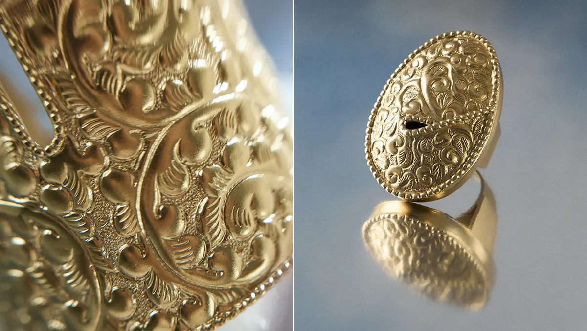 ORSKA gold ring from Nepal