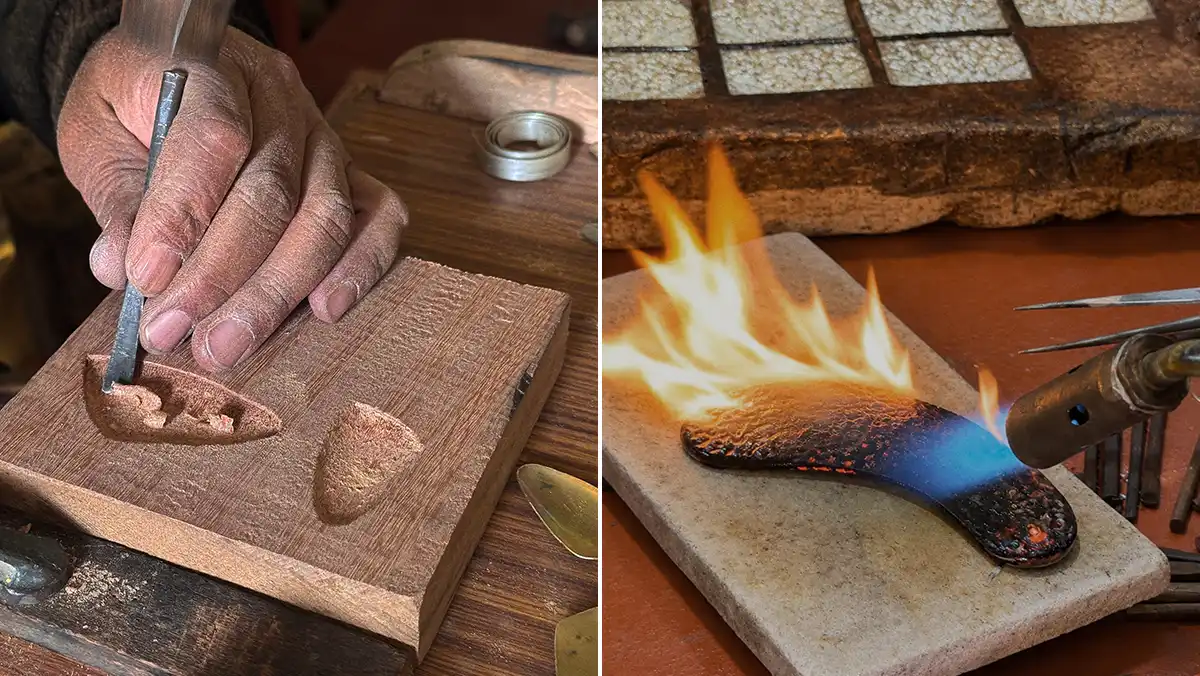 Making jewellery from the Nepal collection