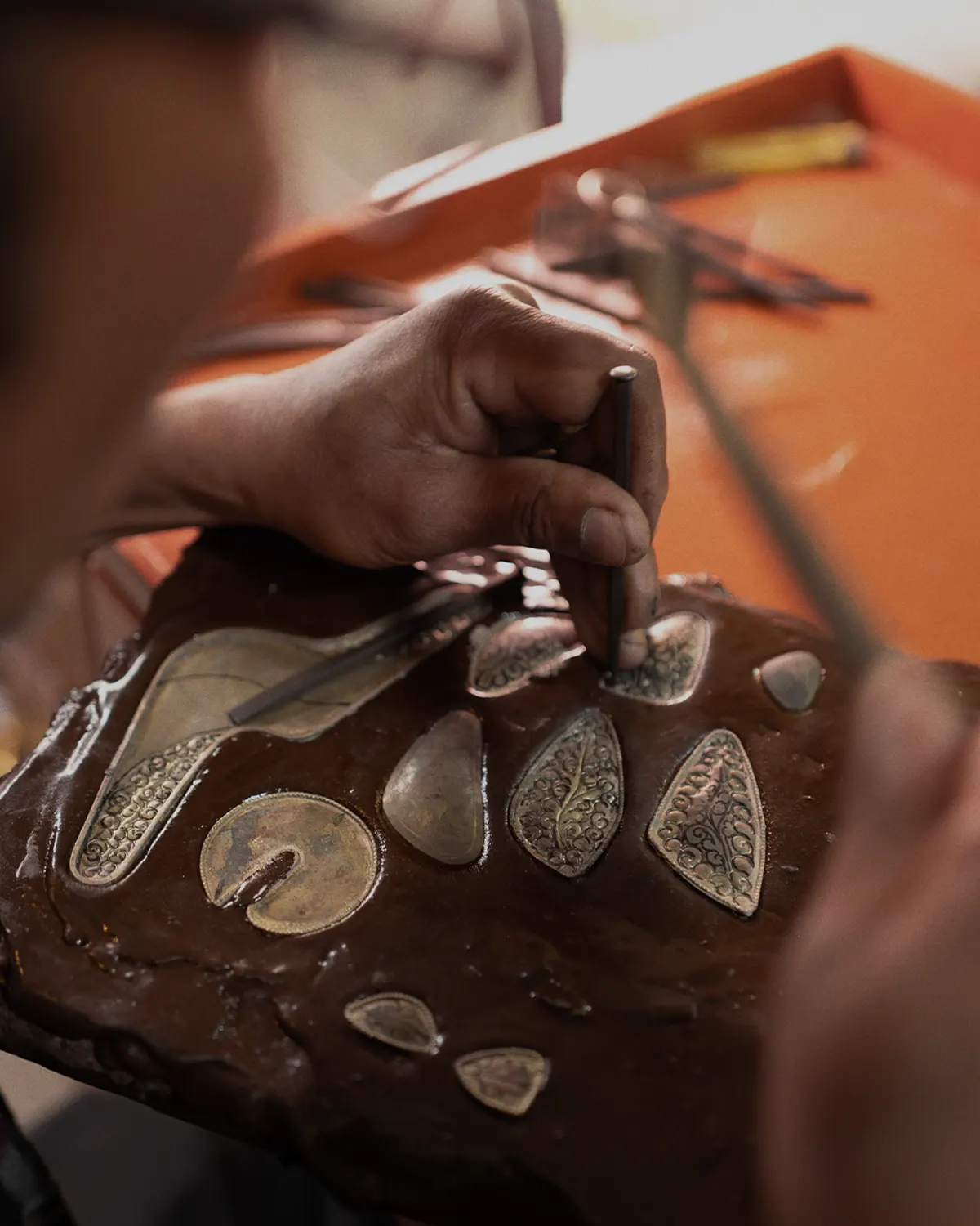 Carving jewellery from the Nepal collection