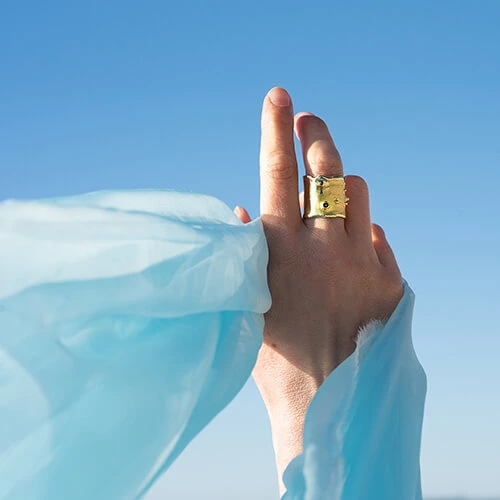 Irregular ring from the New Stone collection by ORSKA