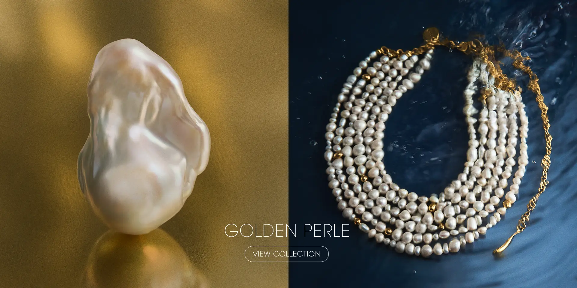 Perle - gold-plated jewelry with pearls by ORSKA