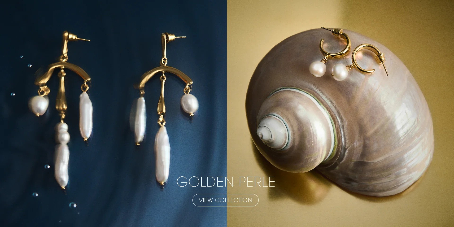 Perle - gold-plated earrings with pearls by ORSKA