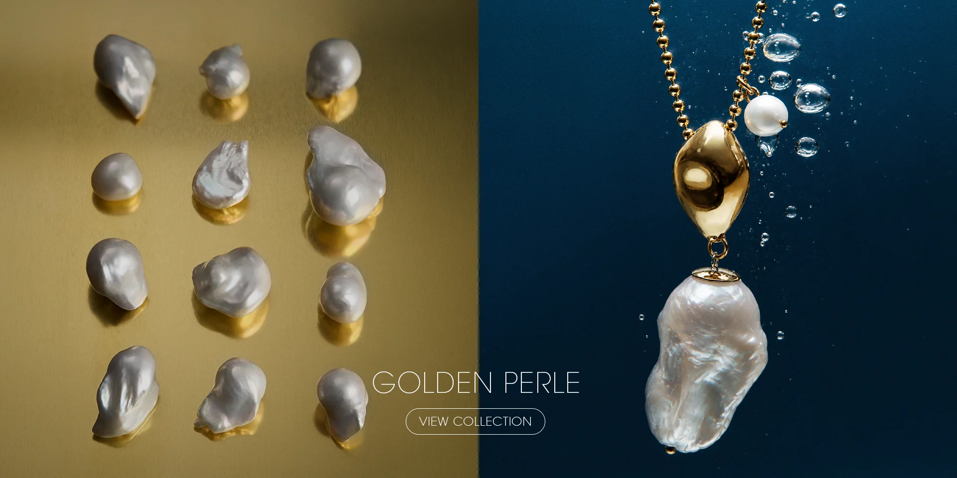 Perle - gold-plated necklace with pearls by ORSKA