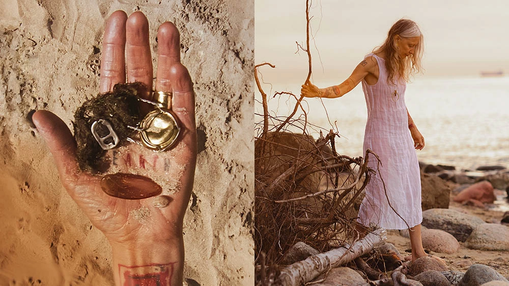 Jewelry with baltic amber