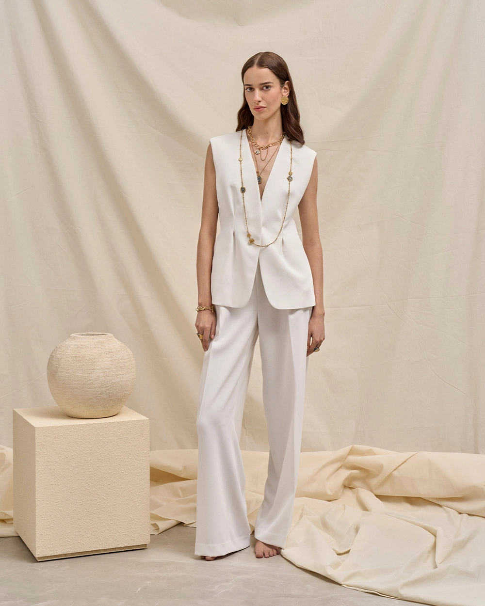 Long goldplated necklace from the Semios collection by ORSKA