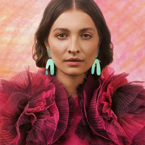 Tourquise earrings - handmade jewelry by ORSKA