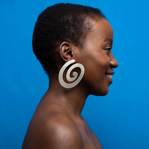 Large, artistic earrings by ORSKA