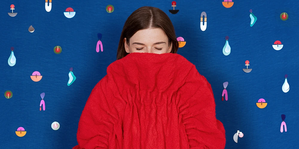 Artistic, multicolor earrings from the Tache collection by ORSKA