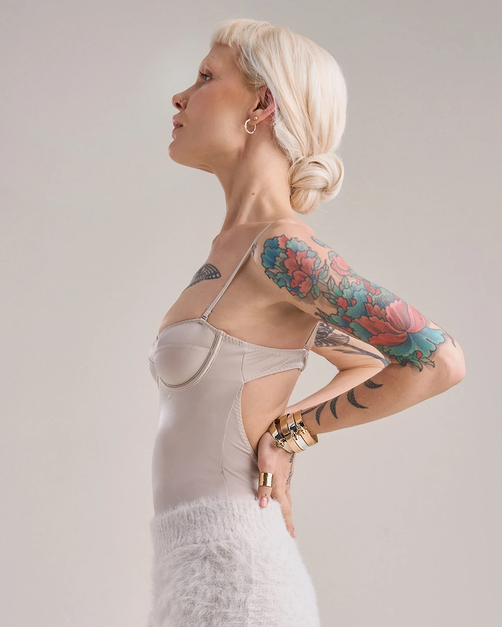 Goldplated Embrace Yourself bracelets by ORSKA