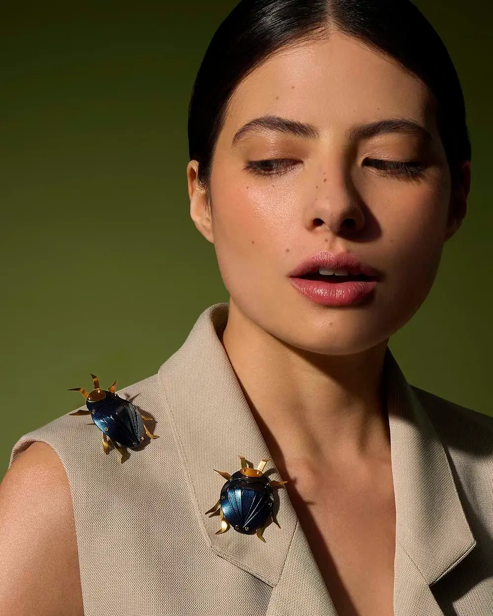 Beetle brooch